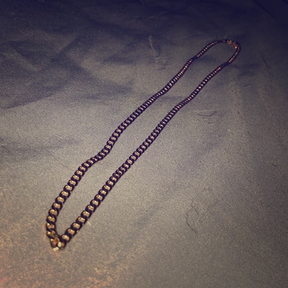Men’s 14k Gold Plated Necklace - Picture 1 of 3